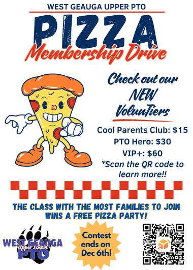 UPTO Pizza Membership Drive